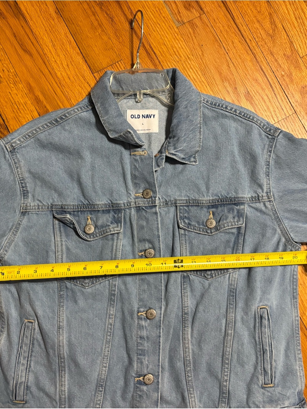 Old Navy Light Blue Denim Trucker Jacket - Picture 12 of 13